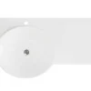 Hangende Vaste Wastafel Met Handdoekhouder - Wit - L100 X B54 X H20 Cm - Yumiko