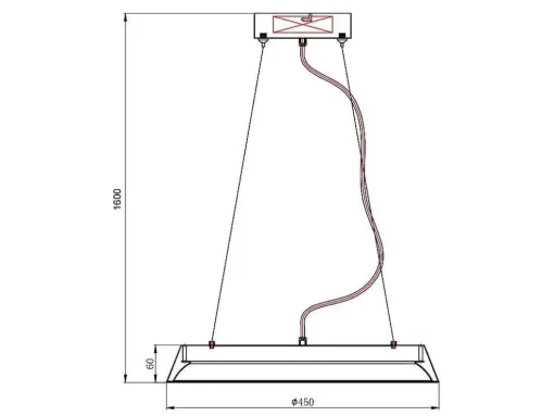 Hanglamp Met Ledverlichting Van Metaal En Aluminium - D45 Cm - Wit En Naturel - Derry