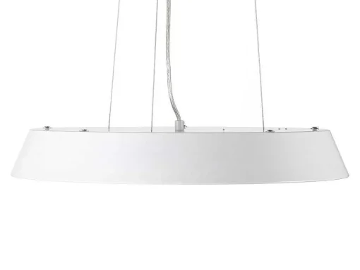 Hanglamp Met Ledverlichting Van Metaal En Aluminium - D45 Cm - Wit En Naturel - Derry