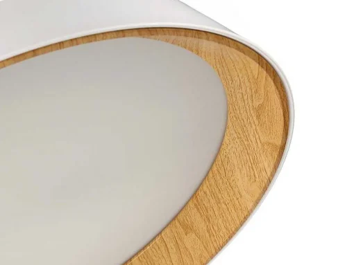 Hanglamp Met Ledverlichting Van Metaal En Aluminium - D45 Cm - Wit En Naturel - Derry