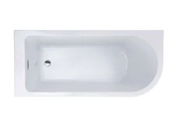 Hoekbad - 201 Liter - 150 X 75 X 58 Cm - Wit - Linkse Hoek - Anika