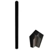 Hoekraam Werkplaats Van Gepoedercoat Aluminium - L180 X B60 X H130 Cm - Zwart - Bayview