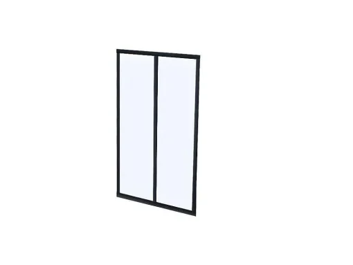 Hoekraam Werkplaats Van Gepoedercoat Aluminium - L180 X B60 X H130 Cm - Zwart - Bayview