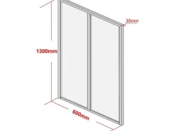 Hoekraam Werkplaats Van Gepoedercoat Aluminium - L180 X B60 X H130 Cm - Zwart - Bayview
