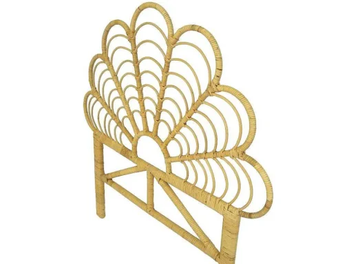 Hoofdbord 110 Cm - Rotan - Naturel - Flosia