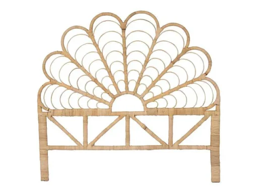 Hoofdbord 140 Cm - Rotan - Naturel - Flosia