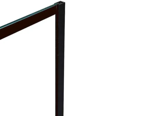 Inloopdouchewand Industriele Stijl Sefana - 140X200 Cm - Zwart