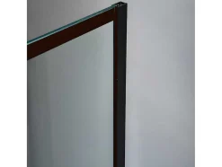 Inloopdouchewand Industriele Stijl Sefana - 140X200 Cm - Zwart
