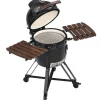 Kamado-Houtskoolbarbecue Van Keramiek En Bamboe 45 X 63 X 105 Cm - Izaki