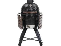 Kamado-Houtskoolbarbecue Van Keramiek En Bamboe 45 X 63 X 105 Cm - Izaki