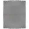 Katoenen Sprei Met Franjes - 230 X 250 Cm - Grijs - Segna