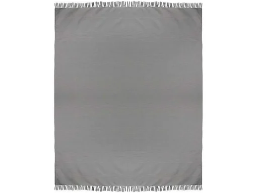 Katoenen Sprei Met Franjes - 230 X 250 Cm - Grijs - Segna