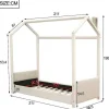 Kinderhutbed 90X200Cm In Fluweel - Lattenbodem - Beige