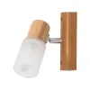 Kira Wood Wandlamp, Beuken, Wit, 6X12X18 Cm, Epikasa