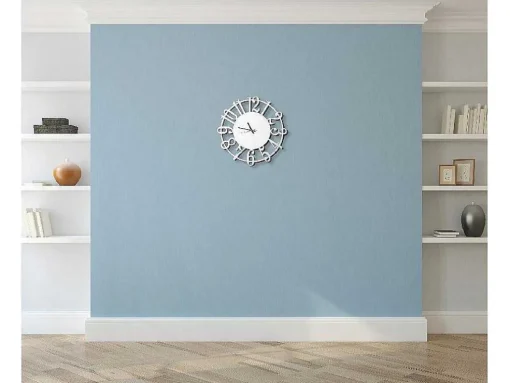 Klok Numbers, Wit, Zwart, 50X1,5X50 Cm, Epikasa
