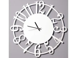 Klok Numbers, Wit, Zwart, 50X1,5X50 Cm, Epikasa