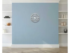 Klok Vintage 5, Wit, Zwart, 50X1,5X50 Cm, Epikasa