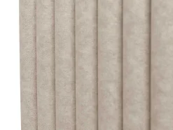Kofferbed En Hoofdeinde Met Verticale Stiksels - 180 X 200 Cm - Stof - Beige - Sarah