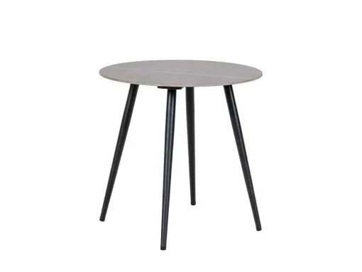 Lazio Bijzettafel O45Cm Grijs.