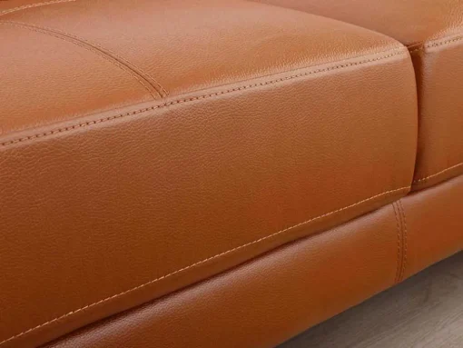 Leren Hoekbank Excelsior Ii - Karamel Bruin - Hoek Links