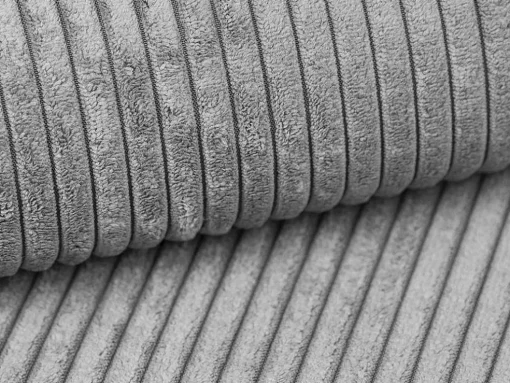 Lichtgrijze Ribfluwelen Fauteuil Amelia