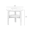 Marmer Effect Glasvezel Hoektafel 2047 Angel Cerda