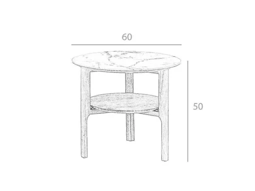 Marmer Effect Glasvezel Hoektafel 2047 Angel Cerda