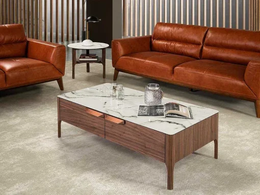 Marmer Effect Glasvezel Hoektafel 2047 Angel Cerda