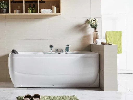 Massagebad - 1 Persoon - 150 X 75 X 59 Cm - Hoek Rechts - Gavino