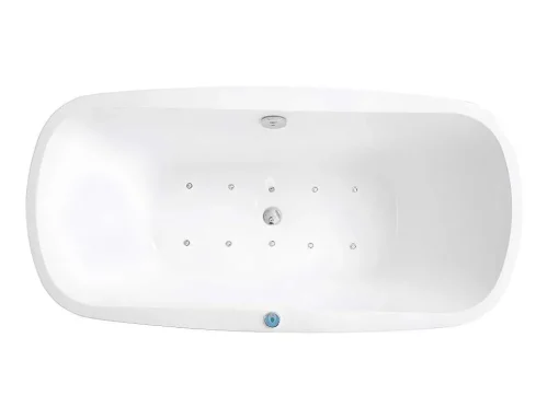 Massagebad Met Ledverlichting - Balneo Therapie Sirgao - 1 Persoon - 155L - 75X150Cm - Zwart