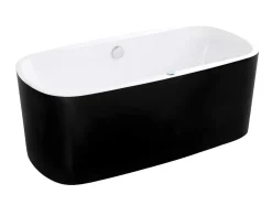 Massagebad Met Ledverlichting - Balneo Therapie Sirgao - 1 Persoon - 155L - 75X150Cm - Zwart
