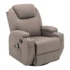 Massagefauteuil Silvano In Stof - Taupe