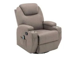 Massagefauteuil Silvano In Stof - Taupe