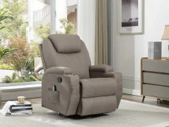 Massagefauteuil Silvano In Stof - Taupe