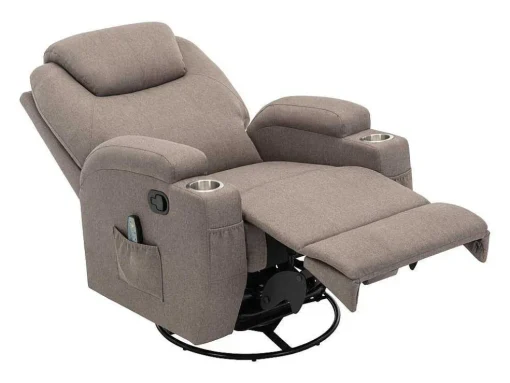 Massagefauteuil Silvano In Stof - Taupe