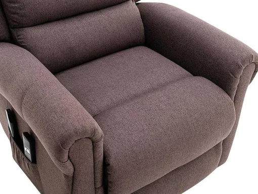 Massagestoel Met Elektrische Sta-Op Functie - Bruin - Lovari