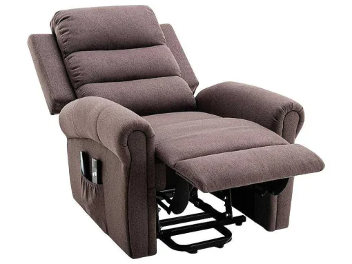 Massagestoel Met Elektrische Sta-Op Functie - Bruin - Lovari