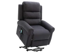 Massagestoel Met Elektrische Sta-Op Functie - Antraciet - Lovari