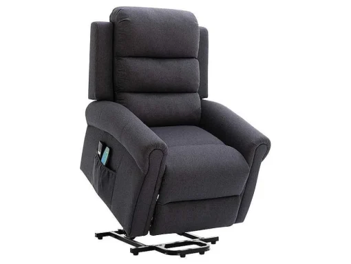 Massagestoel Met Elektrische Sta-Op Functie - Antraciet - Lovari