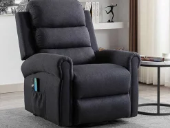 Massagestoel Met Elektrische Sta-Op Functie - Antraciet - Lovari