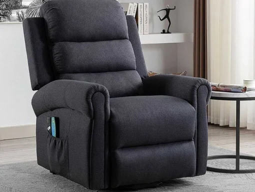 Massagestoel Met Elektrische Sta-Op Functie - Antraciet - Lovari