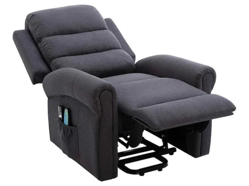 Massagestoel Met Elektrische Sta-Op Functie - Antraciet - Lovari