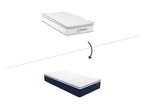 Matras 90X190Cm Met Pocketveren En Bijpassende Topmatras Dikte 24Cm - Altier Van Dreamea