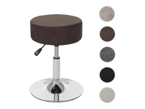 Mcw-C22 Kruk, Imitatie Suede, Vintage Donkerbruin