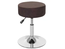 Mcw-C22 Kruk, Imitatie Suede, Vintage Donkerbruin