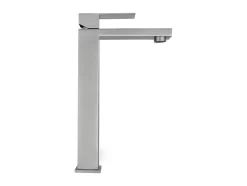 Mechanische Mengkraan Met Vierkante Vorm Van Roestvrij Staal - Geborsteld Nikkel - H31 Cm - Canilas