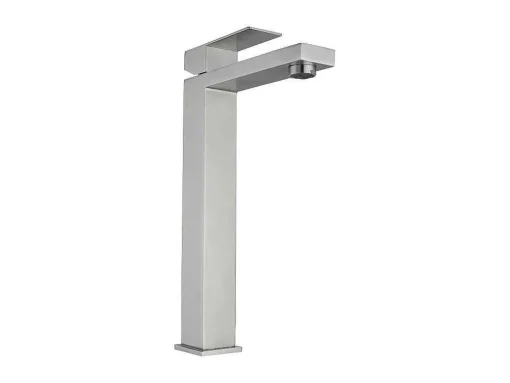 Mechanische Mengkraan Met Vierkante Vorm Van Roestvrij Staal - Geborsteld Nikkel - H31 Cm - Canilas