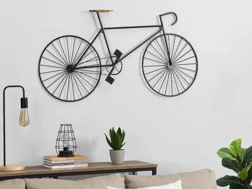 Metalen Fiets Wanddecoratie Ventoux - L. 109 X H. 56 Cm - Zwart