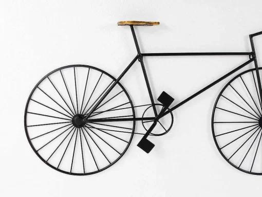 Metalen Fiets Wanddecoratie Ventoux - L. 109 X H. 56 Cm - Zwart