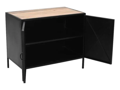 Meubel Voor Onder Wastafel Van Metaal - 2 Deuren - 95 Cm - Orionis